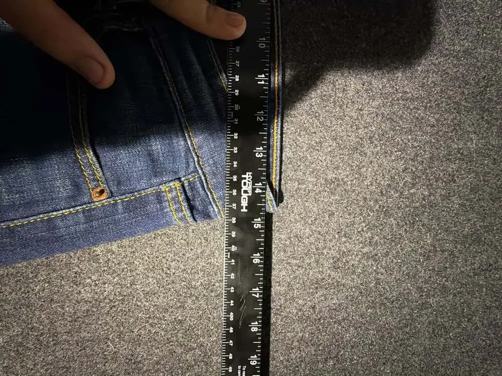 Levi's Superlow 518 Jeans Dark Wash Flare Leg